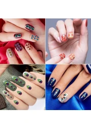 10 Sheets Eye Body Face Gems Rhinestone Stickers Self Adhesive Rhinestones Rainbow Face Gems for Women Festival Accessory and Nail Art Decorations Starlight style