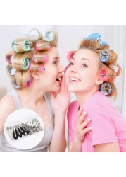 Hair Clips for Women Styling 44Pcs Metal Duck Billed Pin Curl Clips Hair Pins Salon Makeup Hair Dyeing Silver Black