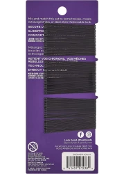 Goody SlideProof Bobby Pins, Black, 60-count (1942233)