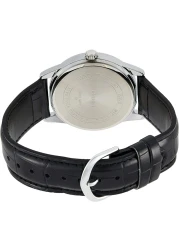 Casio Watch For Men Black Dial Leather Band - MTP-V001L-1BUDF