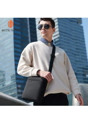 Arctic Hunter Unisex Side Sling Bag Water Resistant Anti-Theft Small Daypack Crossbody Bag for Travel Office Business K00579 Black