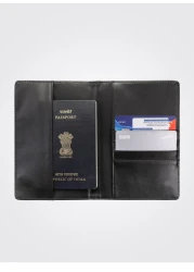 PARA JOHN RFID Blocking Slim & Lightweight Genuine Leather Passport Holder Cover Case & Travel Wallet for Men And Women