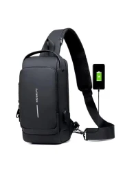 Anti-theft shoulder bag with external charging port- CB 7200
