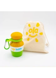 Green Bag Bundle Set For Solar Buddies Refillable Roll On Sunscreen Suncream Applicator Bag Bundle With Applicator Carabina Clip For Families Kids Adults Travel Set