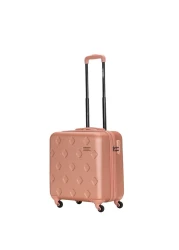 Single Hardside Spinner 4 Wheels Cabin Trolley Luggage With Number Lock 16 Inches