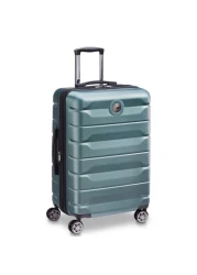 ديلسي إير آرمور حقيبة سفر مسجلة بأربع عجلات مزدوجة وهيكل صلب بلون أخضر بطول 68 سم