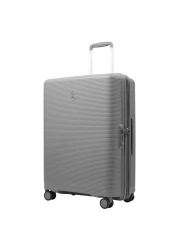 إيكولاك فورزا حقيبة سفر بغطاء صلب وأربع عجلات بطول 71 سم بلون رمادي
