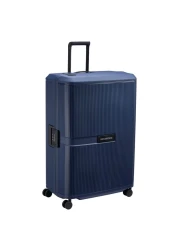 Delsey Paris Securitech Stone 4 Double Wheels Luggage Hard Trolley Navy 82cm