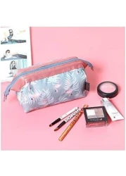 Aiwanto Makeup Organizer Bag Multi-Purpose Flamingo Print Design Travel Accessory Large Pouch for Women (2Pcs)