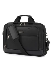 American Tourister Bass Polyester Briefcase 02 Black 11.5L