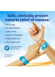SeaBand AntiNausea Acupressure Wristband for Motion Morning Sickness Child Blue