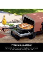 Ninja XSKOPPL Perforated Pizza Peel Compatible Woodfire Outdoor Oven OO100 series Hanging Drawstring Aluminum GreyBlack 195 x 165 x15