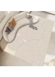 Vital Area Rugs Soft Modern Rug Carpet Geometric Stripe Rug Non Slip Modern Carpet, Abstract Printed Floor Rugs for Home Decorative, Soft &amp; Non-Slip &amp; Washable Indoor Mat (K-290, 160 x 230 cm)