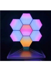 مجموعة إضاءة (ال إي دي) الذكية من كولولايت 7 كتل وقاعدة