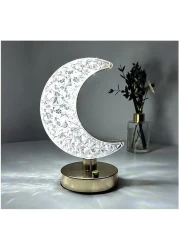 Smart Touch Portable Moon Shape Acrylic Table Lamp Led Light For Living Room Home