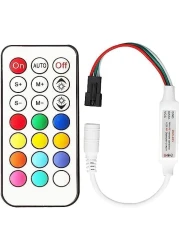 Fitto 16 Color LED Strip Lights with Remote Control, 5M Flexible RGB LED Light Strip for Home Decoration, Party, and Mood Lighting, Easy Installation and Energy Efficient