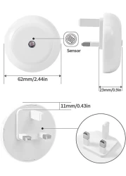 Generic Night Light Plug Into Wall, Nightlight With Dusk To Dawn Sensor, 0.5W LED Night Light For Kids Room, Baby Night Light, Bathroom Night Light, Stair Lights, Hallway Light