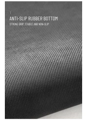 سجادة حمام Mei Homecenter Diatom Mud المضادة للانزلاق بتصميم مطبوع أنيق وفائق الامتصاص مع مادة ناعمة، رمادي فاتح (50 × 80 سم)