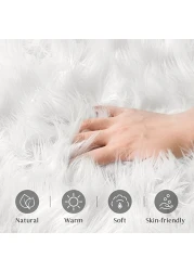 Super Soft Rabbit Fur Living Room Carpet Can Be Use As Area Rug Also With Anti Slip Bottom (Size 60×150CM)