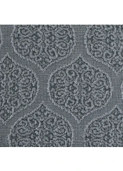 Fabienne Turkish Stretchable Jacquard Sofa Cover Two Seater Grey Free Size