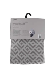 ستارة تعتيم كاملة من البوليستر المغطى بطبقة جاكار 260 غرام لكل متر مربع 23002667 باللون الرمادي الداكن 140×240 سم