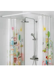 Shower Curtain Rod Shower Curtain Rod Can Be Installed In A U Shape White
