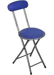 Prayer Chair with Back Support in Blue &ndash; Comfortable Folding Meditation Chair for Prayer, Meditation, and Reflection
