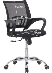 Sulsha Furniture Premium Office Chair Ergonomic Designed Desk Chair Super Comfortable Mid Back Adjustable Wide Seat Mesh Chair Black