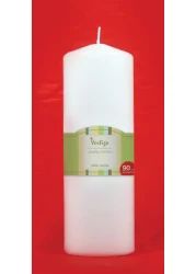Pillar Candle White 3x9in