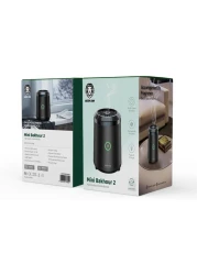 Green Lion Mini Bakhour 2nd Version Incense Burner, Automatic Shut Off, 2000mAh Capacity With Type C Charging Port, Portable OUD Burner For Your Room (Black)