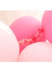 Doreen 5 Meters Transparent Soft Arch Balloon Chain Double Hole Tape Balloon Decorating Strip Kit for Arch Garland Tying Tool for Wedding Party Baby Shower Decoration (1 Roll)（GC779A）