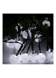 Generic - 20 Leds Crystal Ball Solar Lamp String Lights White