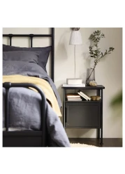 Bedside Table Anthracite 45X36X59cm
