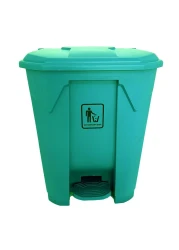 AKC Plastic Garbage Bin 68-Liter Capacity Durable Large Trash Can for Home, Office, or Commercial Use Sleek Green Design