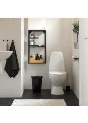 Bin With Lid Black Thanks To The Small Openings 8L