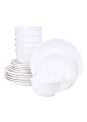 شالو طقم عشاء أبيض 18 قطعة