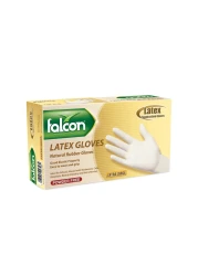 Falcon Latex Gloves Powder Free -100 Pieces (Extra Large)