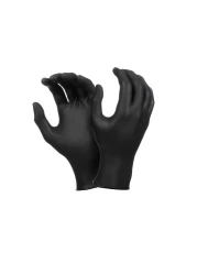 Falcon Nitrile Gloves - Black Powder Free - 100 Pieces (Medium)
