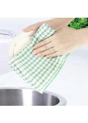 Marrkhor 12-Piece Terry Cloth Tea Towels, Cotton Tea Towels, Absorbent Kitchen Towels, Lint-Free Cotton Cloth for Cleaning Dishes, Household Towel