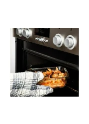 لوك آند لوك حافظة طعام زجاجية مستطيلة للفرن شفافه 630 ملل