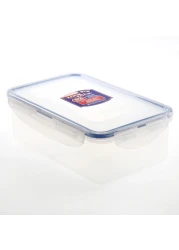 لوك أند لوك كلاسيكس حافظة طعام مستطيلة بغطاء - شفاف 1 لتر
