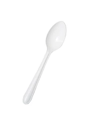 Fun Green Track Sukkar Spoons White 18 PCS