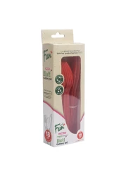 Fun Colors Biodegradable Cutlery Set Ruby Red