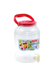 لايون ستار جرة حمل دائرية - شفاف - 15 لتر