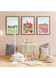 رف المعاطف Arfan القائم بذاته – علاقة ملابس معدنية مع 8 خطافات متعددة الألوان سهولة التجميع للمدخل وغرفة النوم والممر حامل المعاطف للقبعات والحقائب والملابس والمظلات (أبيض)