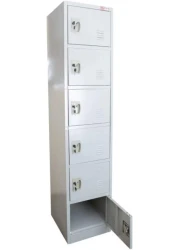 Galaxy Design Six Door Metal Locker Cabinet With Plastic Handle Grey Color Size (L x W x H) 45 x 45 x 183 Cm Model - GDF-6T.No Installation included &amp; No Warranty.