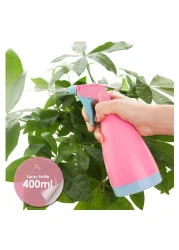 1PC.- 400ml Hand Pressed Watering Bottles / Plastic Spray bottles / Flowers Water Spray Bottle Sprayer /Sprinkler Nozzle Bottles, Pink.