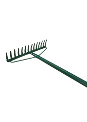 Egardenkart® Garden Rake Full Metal Heavy Duty Green