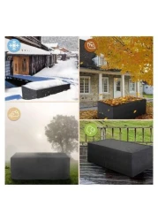 Outdoor Table Resistant Waterproof Storage Waterproof Patio Furniture Cover 270x180x89
