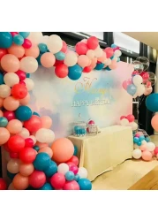 -5M عام شفافة سلسلة DIY بالون تزيين قطاع بالون ربط قطاع مع ثقوب اللوازم حزب دش حفل عيد ميلاد عيد الميلاد الطفل